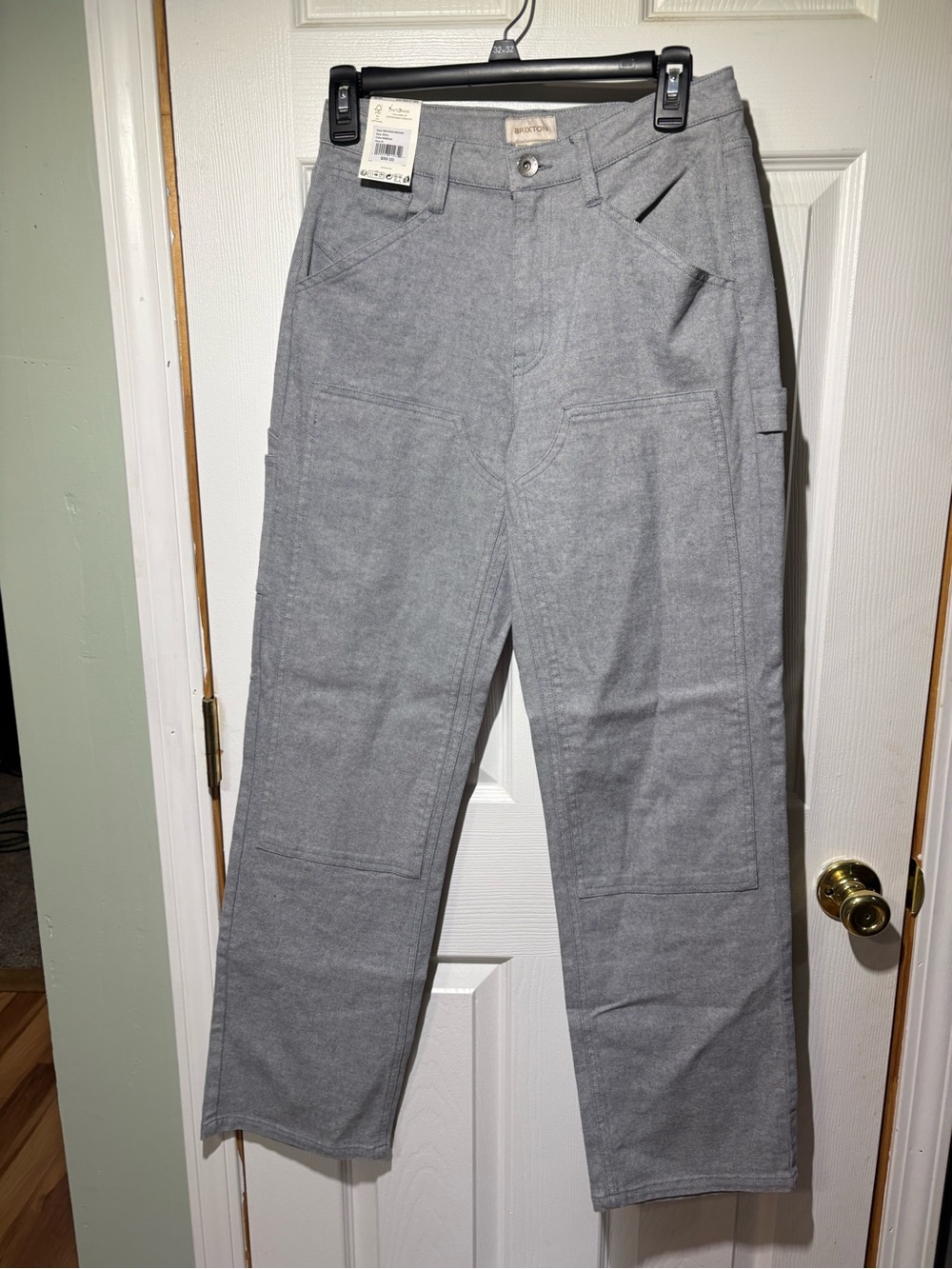 Brixton Women’s Light Gray Heavy Duty Utility Painter Pants